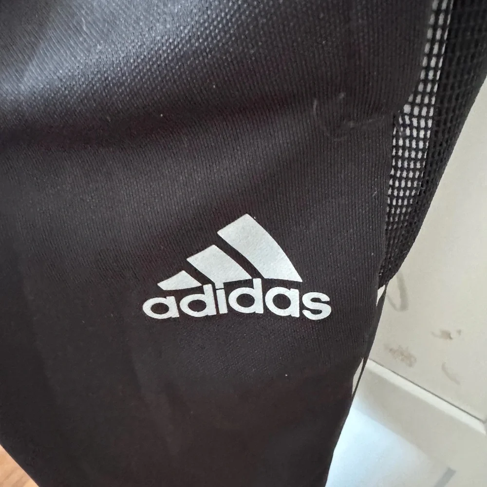 adidas Black Men’s Performance Joggers with White Logo